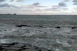 وحشت در مصر | زلزله ترکیه آب دریاى مصر را سیاه کرد +عکس