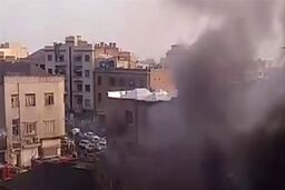 آتش سوزی وحشتناک در دروازه دولت تهران + فیلم