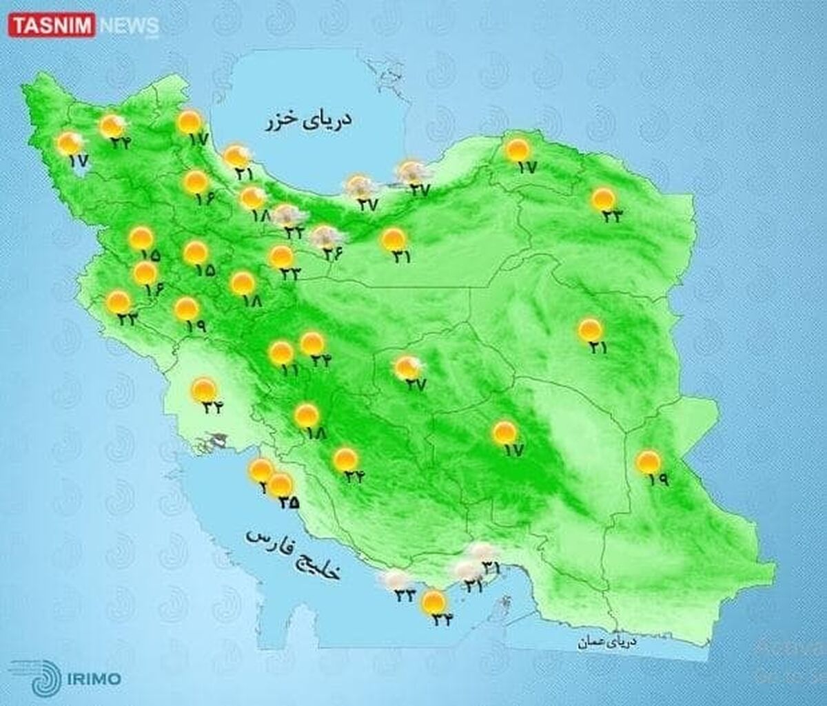 پیش بینی وضعیت آب و هوا در کشو| این مناطق بارانی است