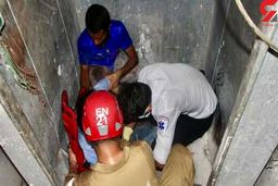 بدن سه کارگر زیر بالابر له شد! | اثری از جسم سه کارگر نماند! + عکس