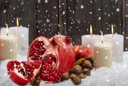 ایده‌های جذاب برای تزیین انار شب یلدا+تصاویر دیدنی 