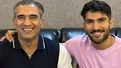 تولد 55سالگی احمدرضا عابدزاده با تم فوتبالی