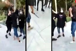 درگیری وحشتناک ۴ دختر نوجوان در پارک+ فیلم 