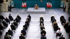 حسن روحانی در دیدار امروز مسئولان نظام با رهبر انقلاب