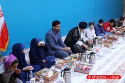 افطار رئیسی همراه با ایتام +عکس