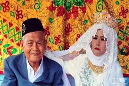 ازدواج عروس عاشق 27 ساله با داماد 103 ساله جنجالی شد!+عکس