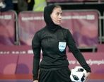 گلاره ناظمی مردان فوتسالی را قضاوت می کند