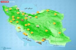رگبار باران و رعد و برق در راه تهران 