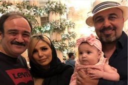 حرکت دست همسر مهران غفوریان جنجالی شد/حمله طرفداران بازیگر معروف به همسر مهران غفوریان +عکس