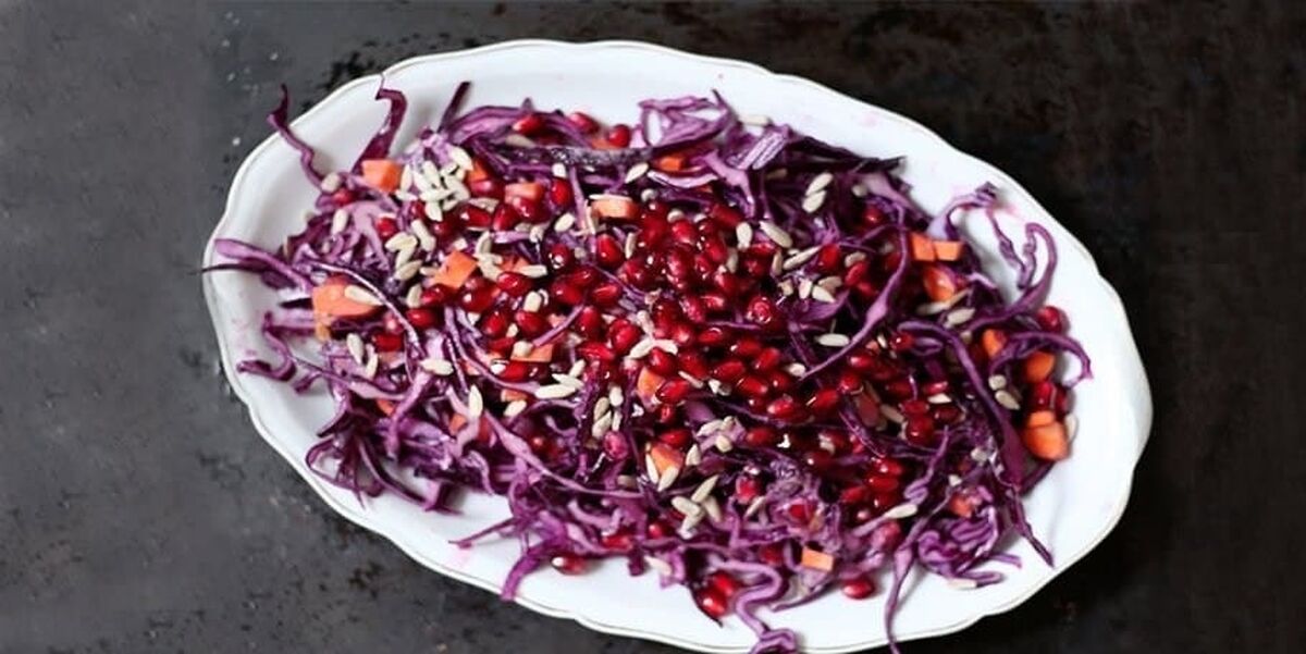 سالادی ویژه برای شب یلدا+عکس دیدنی 