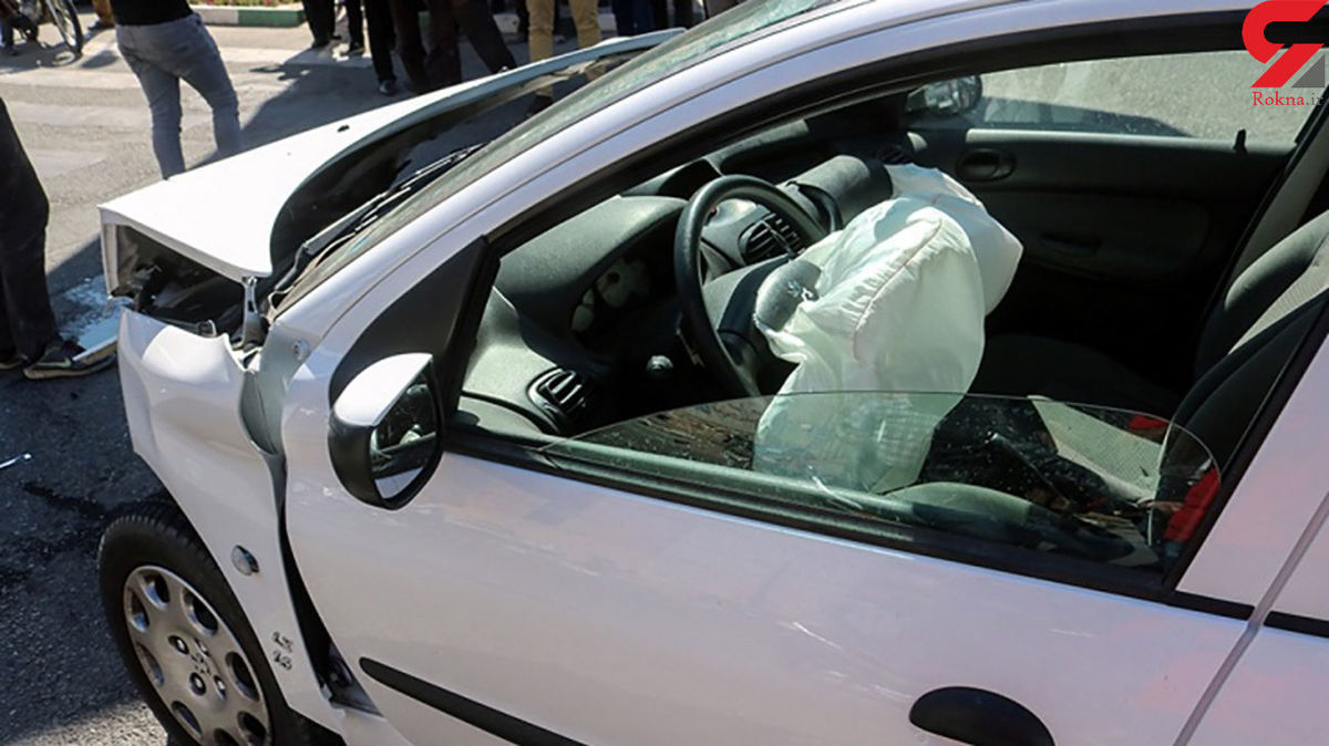دعوای پدر و پسر در مسیر بهشت زهرا تصادف هولناک را رقم زد+ عکس پژو له شده 