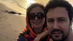 عکس دیده نشده از مراسم عقد شاهرخ استخری در تهران | کت و شلوار نامزدی شیک زن شاهرخ استخری در اون دوران + عکس