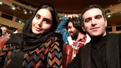قیافه گرفتن الناز شاکردوست برای هوتن شکیبا | مانتوی زشت و کیف عجیب و غریب الناز شاکردوست در مهمونی خبرساز +فیلم