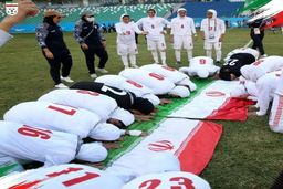 سجده شکر بانوان ملی‌پوش فوتبال ایران +عکس