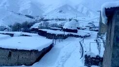 تصویر زیبا و دیدنی از زمستان سرد روستایی در زنجان