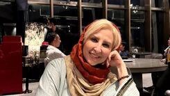 تیپ  چند میلیونی مرجانه گلچین سر مزار خواهرش | عکس عجیب خواهر مرجانه گلچین در قبرستان +عکس