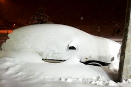 تصویری از بارش سنگین برف در مهاباد آذربایجان غربی
