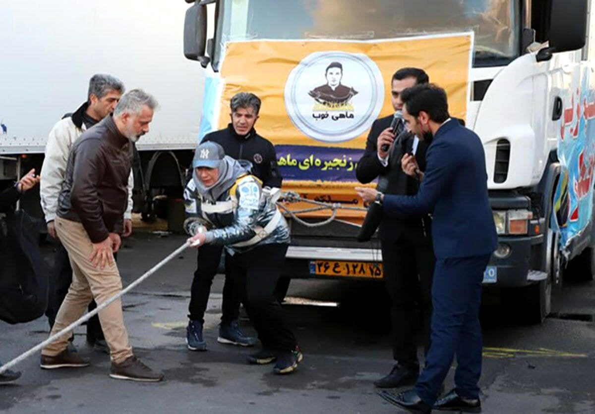 قوی‌ترین زن جهان در تبریز +عکس