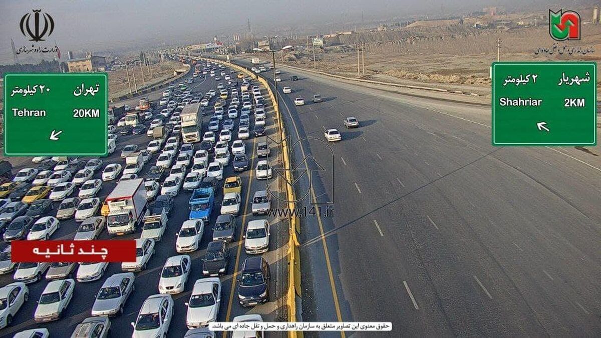 ترافیک ۵ کیلومتری در جاده بوشهر – شیراز +فیلم