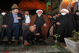 رئیس قوه قضاییه شبانه سر مزار سردار شهید قاسم سلیمانی رفت +عکس