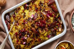 متفاوت‌ترین عدس پلوی زندگیت و بپز و لذت ببر | عدس پلوی گلستانی