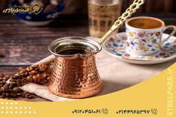 طرز تهیه قهوه ترک با قهوه جوش مسی