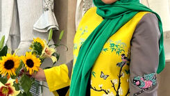 تیپ کت و شلواری الهام حمیدی با مارک ایرانی | خانم بازیگر چقدر لاغر شده +عکس