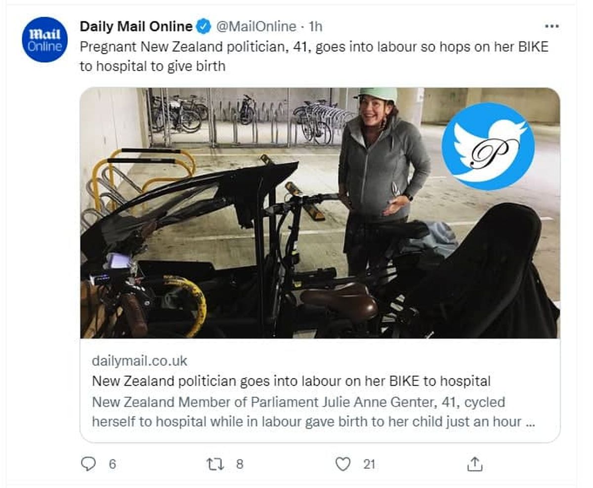 نماینده باردار با دوچرخه به بیمارستان رفت! +عکس