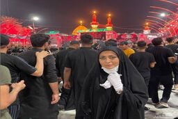 عکس جنجالی نفیسه روشن بعد از ازدواج دوم/چهره شوکه کننده بعد از سفر کربلا +عکس