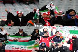 نیروهای انتظامی زن بیشتر از زنان تماشاچی!‌+عکس