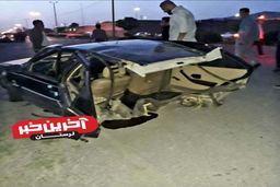 عجیب اما واقعی/نصف شدن پژو بر اثر تصادف با پراید! 