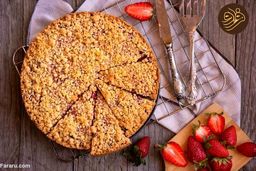 این کیک کرامبل توت فرنگی را با روشی متفاوت بپزید | ترفندهای درست کردن کیک پر طرفدار 