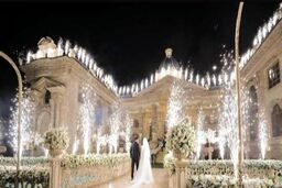 مراسم عروسی لاکچری حنیف عمران زاده در تالار + عکس همسر حنیف عمران زاده