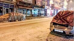 یخبندان عجیب در ترکیه/خودروها در خیابان پتو پیچ شدند +عکس