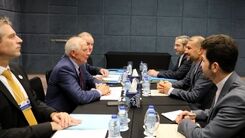 آغاز مذاکرات برجامی | امیرعبداللهیان و باقری سر میز مذاکره با مورا و بورل +عکس