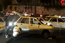 مهربانی پلیس راهور برای راننده زن تهرانی + عکس 