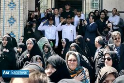 تصویری زیبا از احترام نظامی در مراسم تشییع پیکر جوانمرد «حمید الداغی»