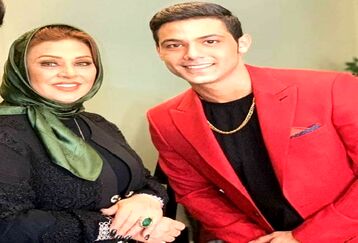 لباس و تیپ هیپی آرین پسر کوچک نسرین مقانلو بر سر مزار برادرش + عکس