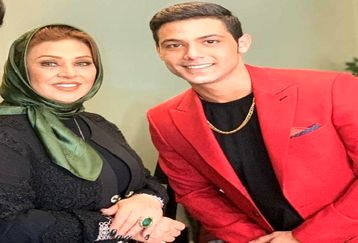 لباس و تیپ هیپی آرین پسر کوچک نسرین مقانلو بر سر مزار برادرش + عکس