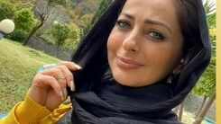 گردش مجردی نفیسه روشن با تیپ بد جور در جنگل+عکس