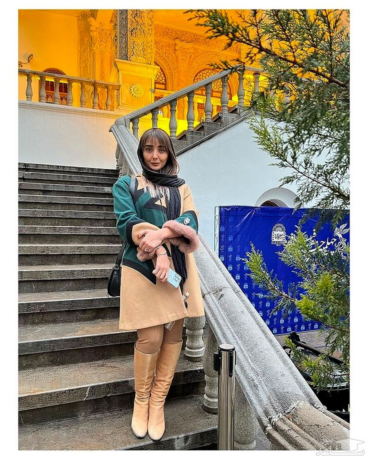 تیپ لاکچری عروس فاطمه گودرزی برای جشنواره فجر +عکس