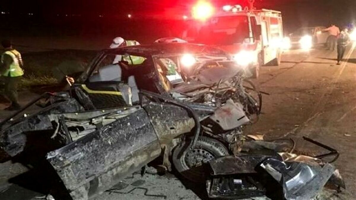 مرگ وحشتناک ۸ عضو یک خانواده در حادثه رانندگی