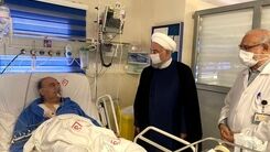  عیادت روحانی از وزیرش در بیمارستان +عکس