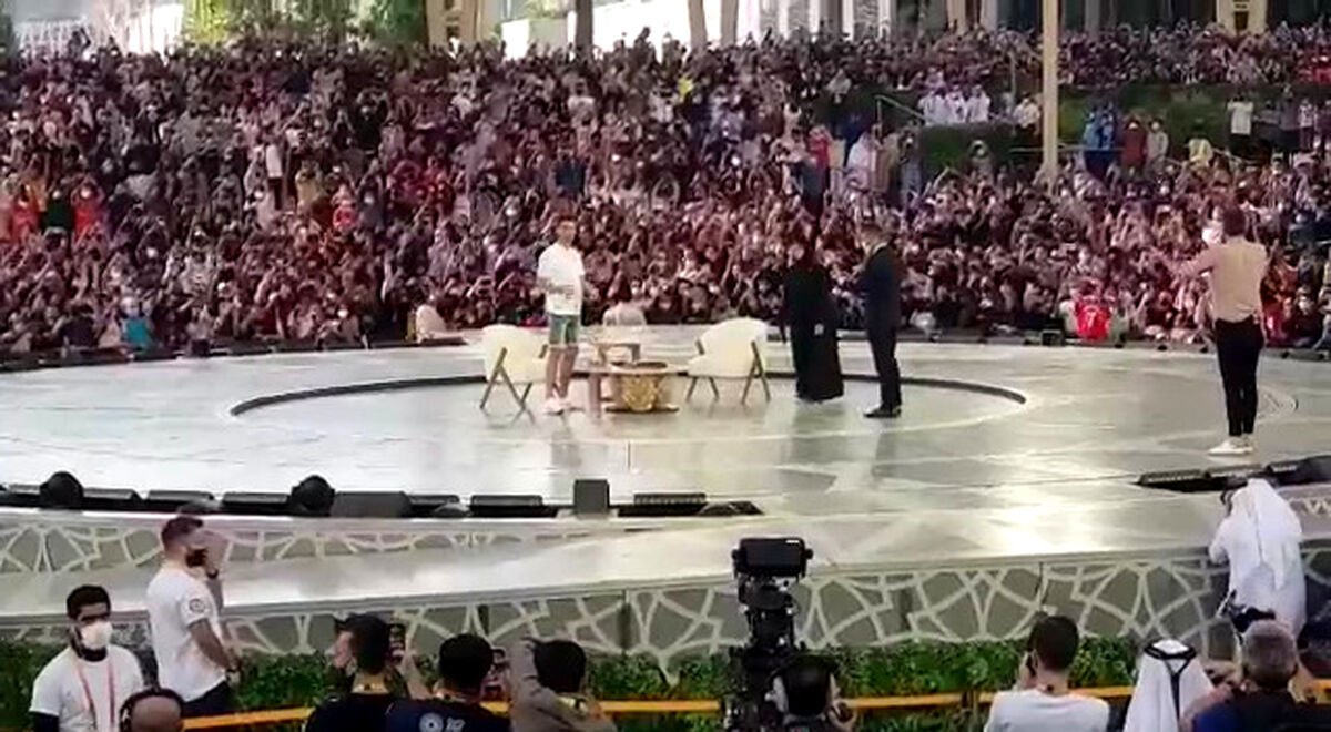 طراحی جالب اماراتی‌ها برای سخنرانی رونالدو
