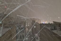 برف و کولاک در راه تهران +عکس